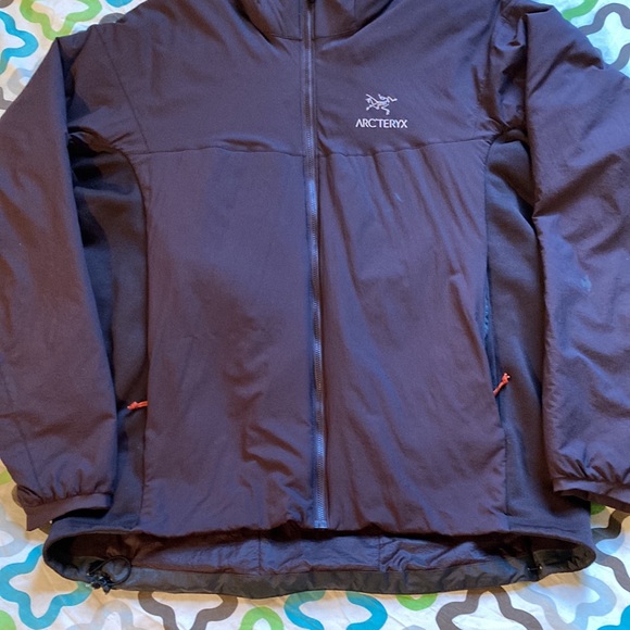 Rare 2017 Arc’teryx Atom LT Hoody Jacket Charcoal Grey & Orange Men Size XL - Picture 4 of 12